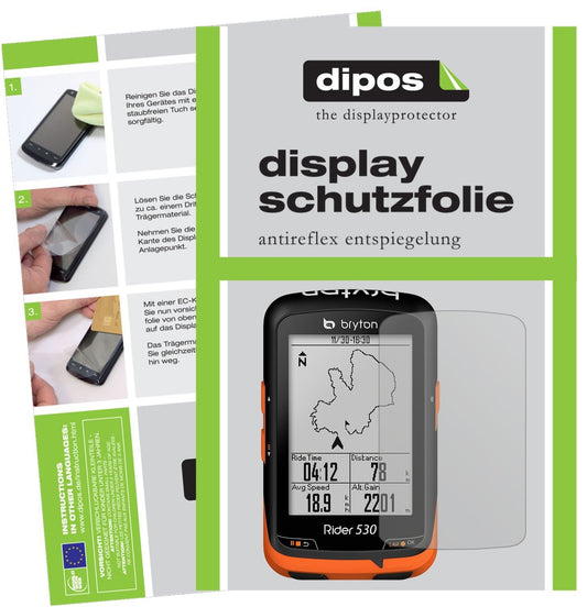 3x Schutzfolie matt für Bryton Rider 530 Display-S (1)