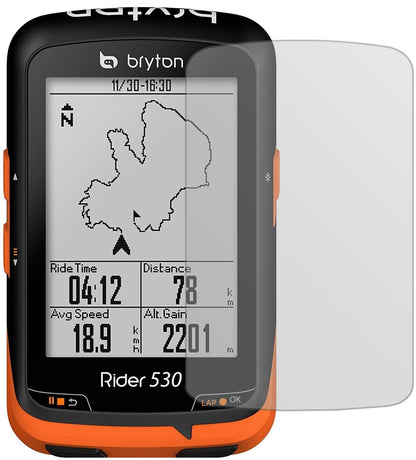 3x Schutzfolie matt für Bryton Rider 530 Display-S (2)