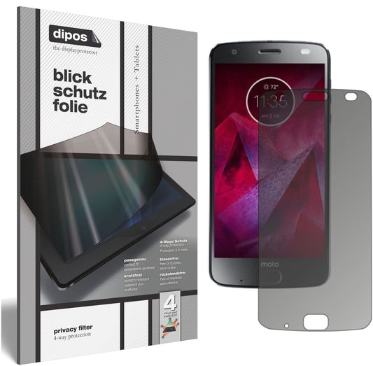 Blickschutzfolie für Lenovo Moto Z2 Force matt Sch (1)