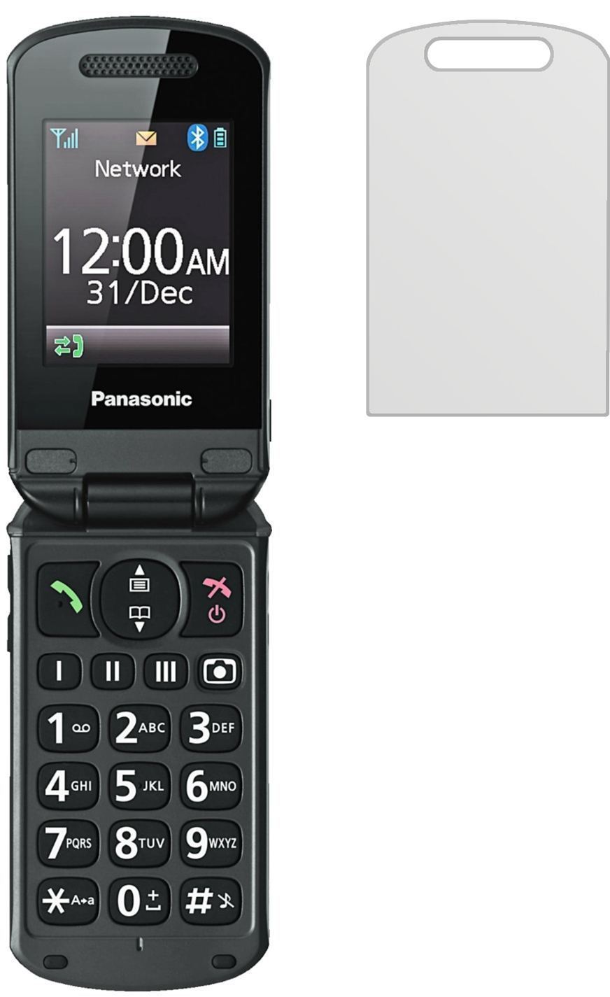 2x Schutzfolie matt für Panasonic KX-TU329 Display (2)