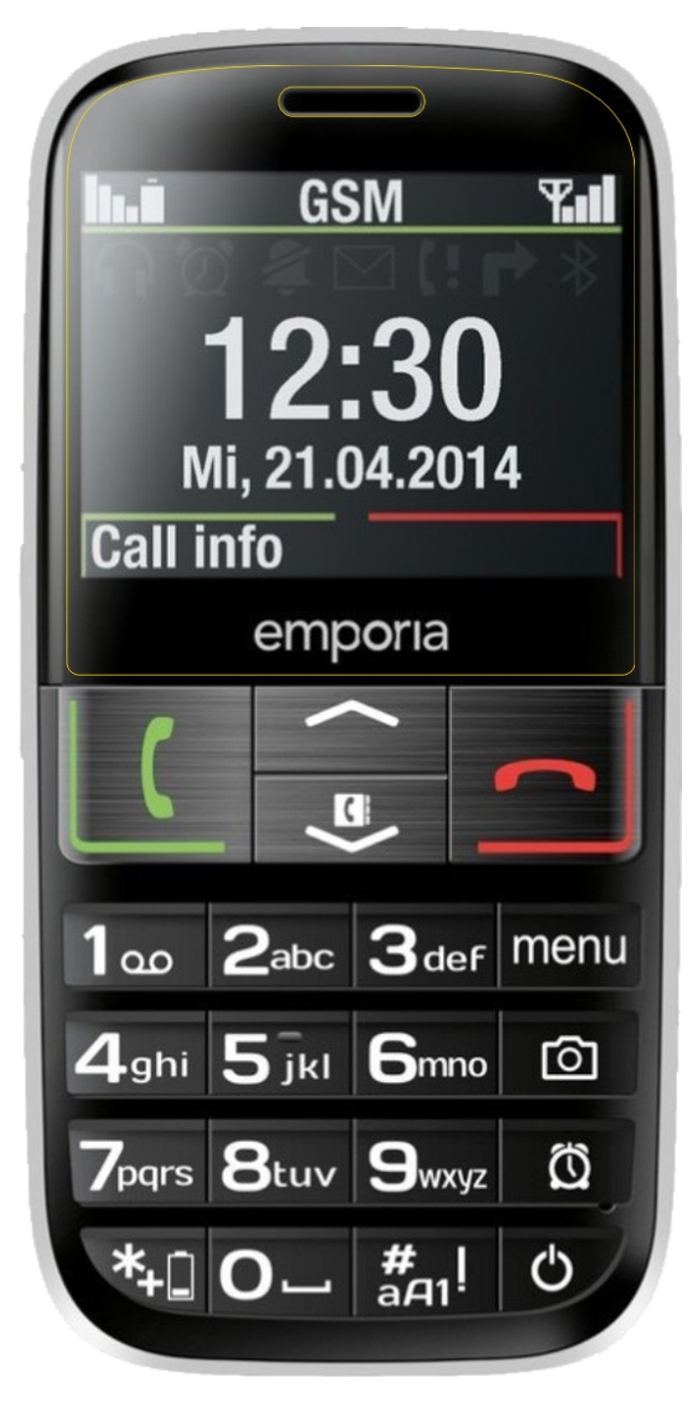 2x Schutzfolie klar für Emporia Euphoria V50 Displ (5)