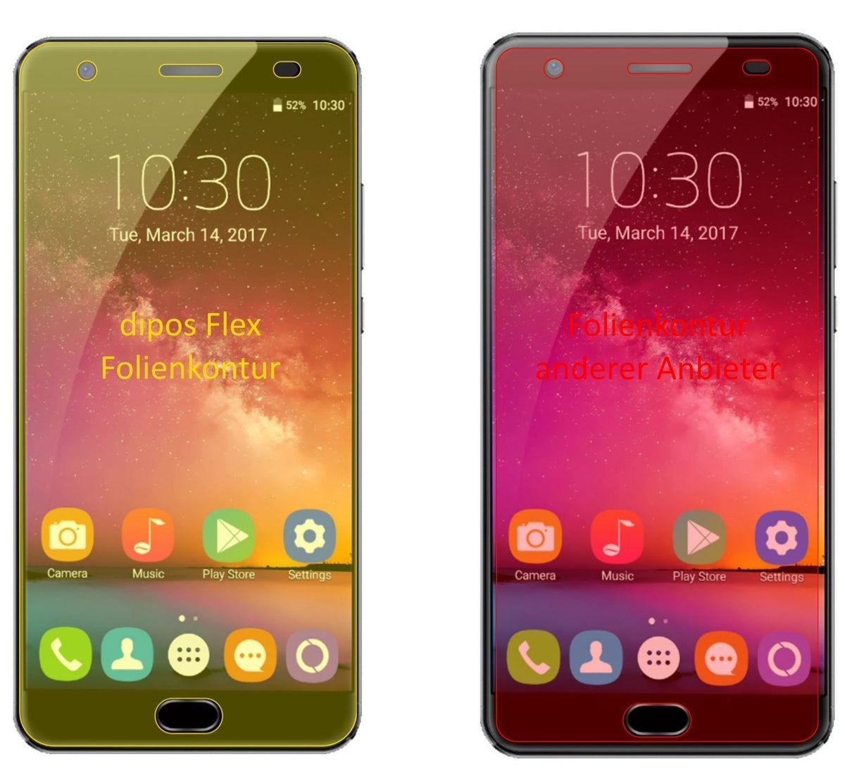 3x 3D Full Cover Schutzfolie für Oukitel K6000 Plu (2)