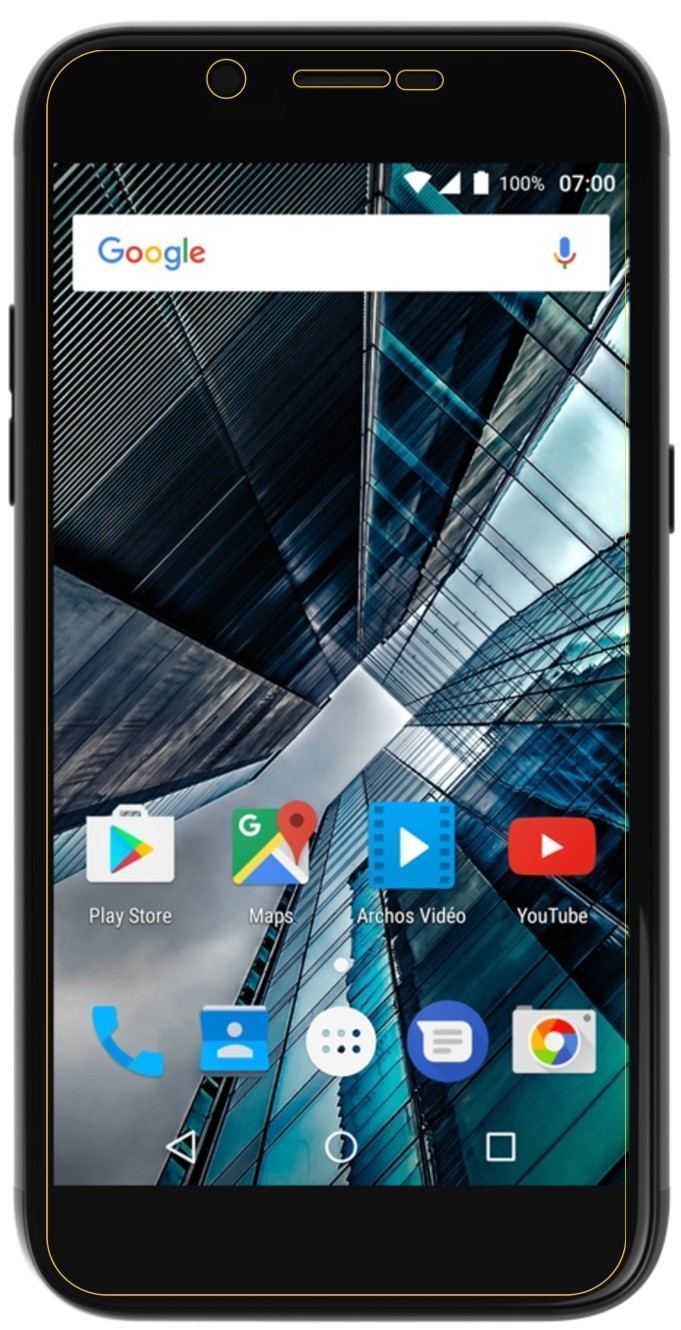 Blickschutzfolie für Archos 50 Graphite matt Schut (5)