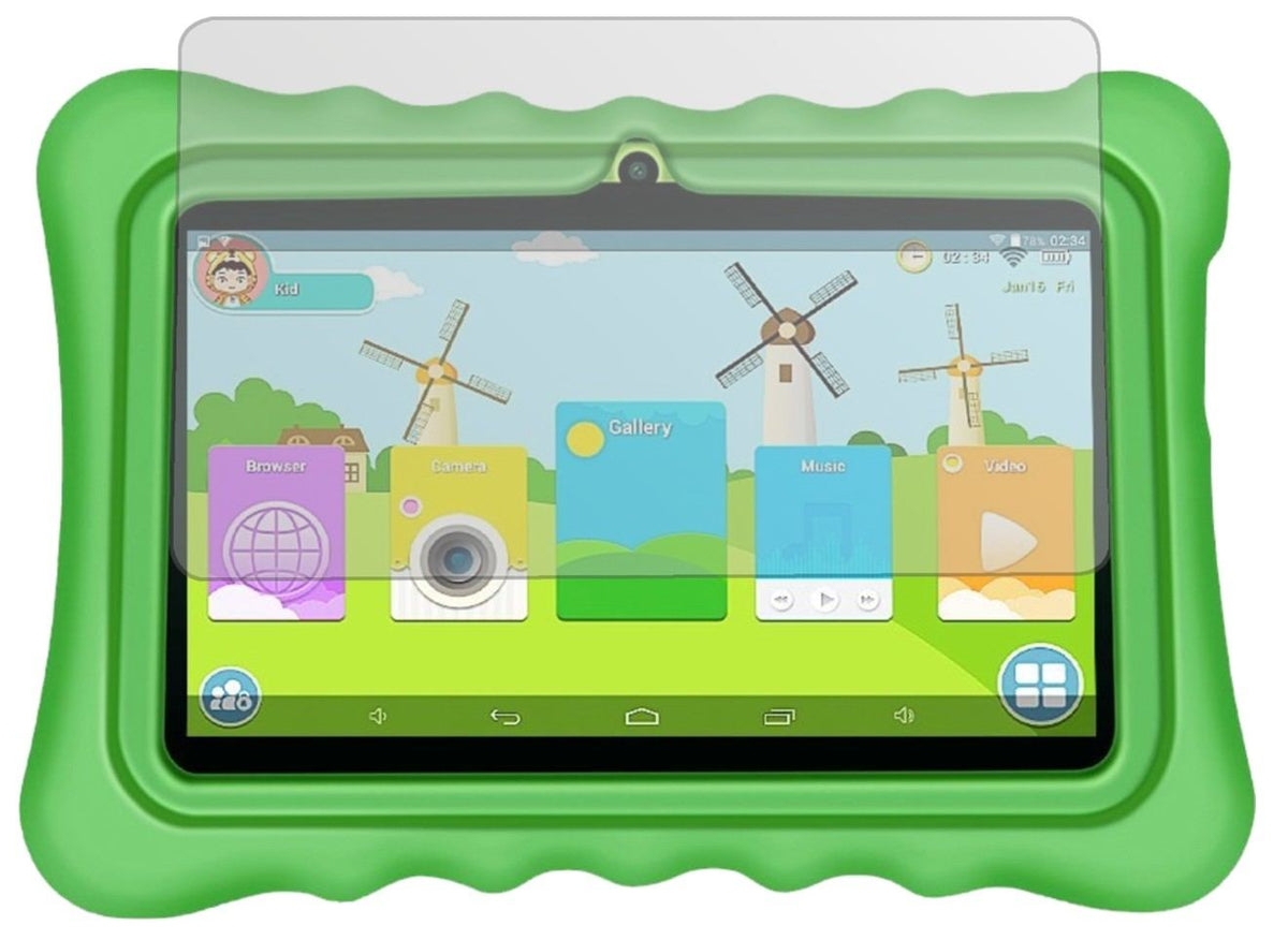 2x Schutzfolie matt für Yuntab Q88 Kids Tablet Dis (2)