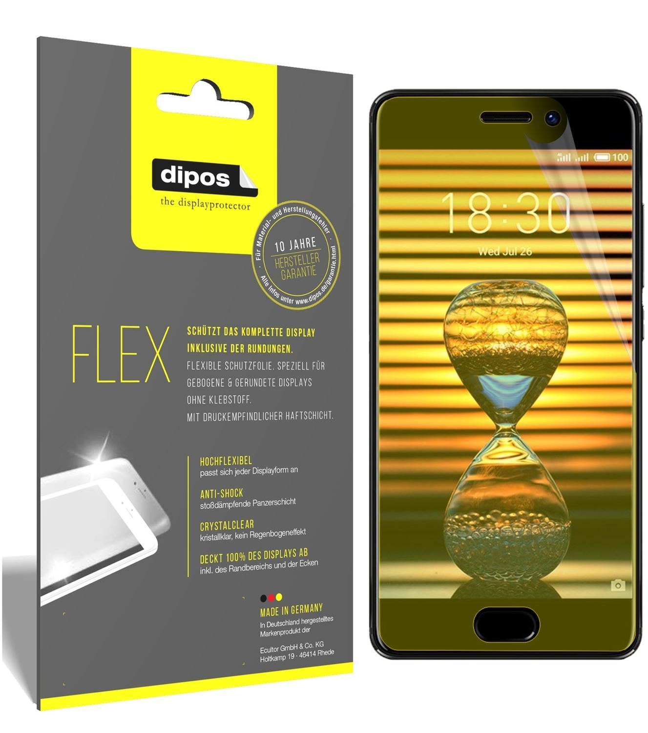 3x 3D Full Cover Schutzfolie für Meizu Pro 7 (1)