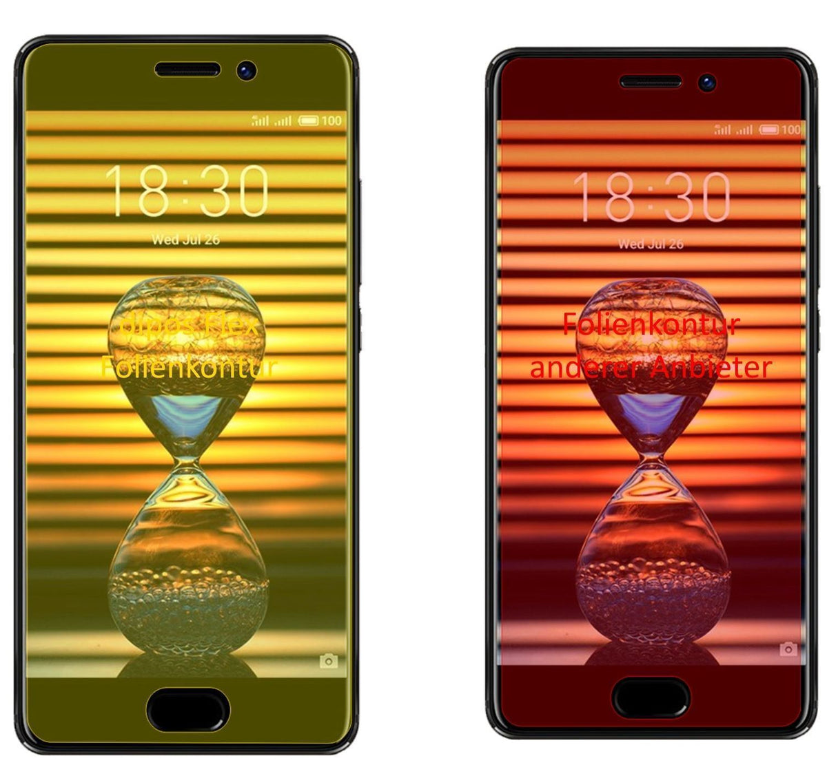 3x 3D Full Cover Schutzfolie für Meizu Pro 7 (2)