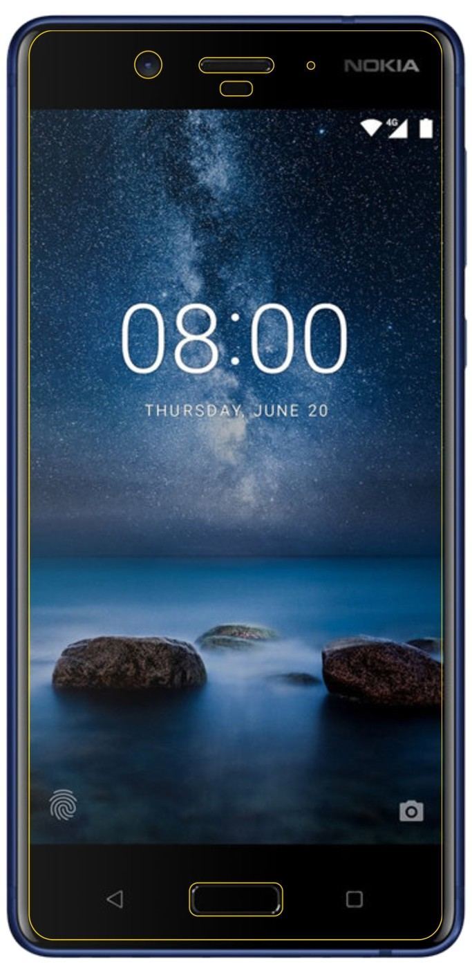 2x Schutzfolie matt für Nokia 8 Display-Schutzfoli (6)