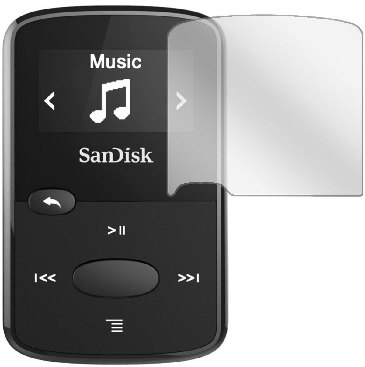 2x Schutzfolie klar für SanDisk Clip Jam Display-S (2)