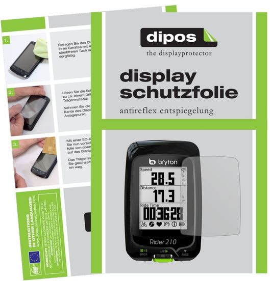 3x Schutzfolie matt für Bryton Rider 210 Display-S (1)