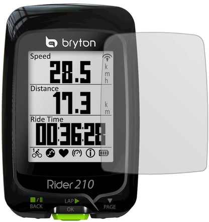 3x Schutzfolie matt für Bryton Rider 210 Display-S (2)