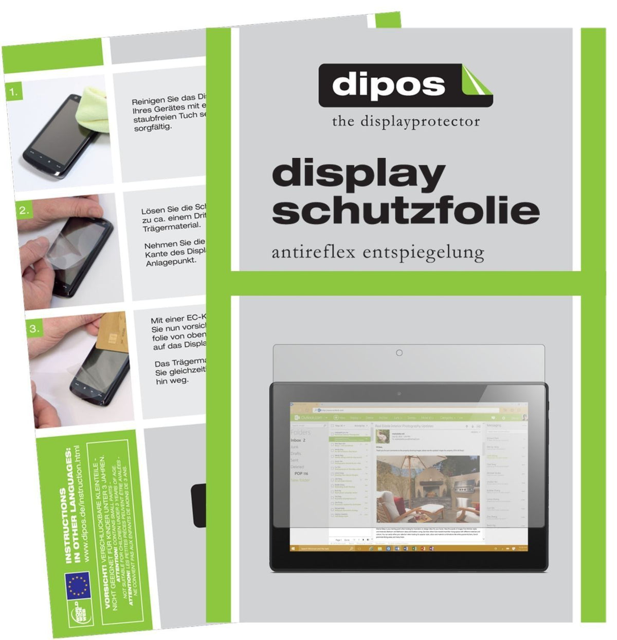 2x Schutzfolie matt für Lenovo Tab4 10 TB-X304F Di (1)