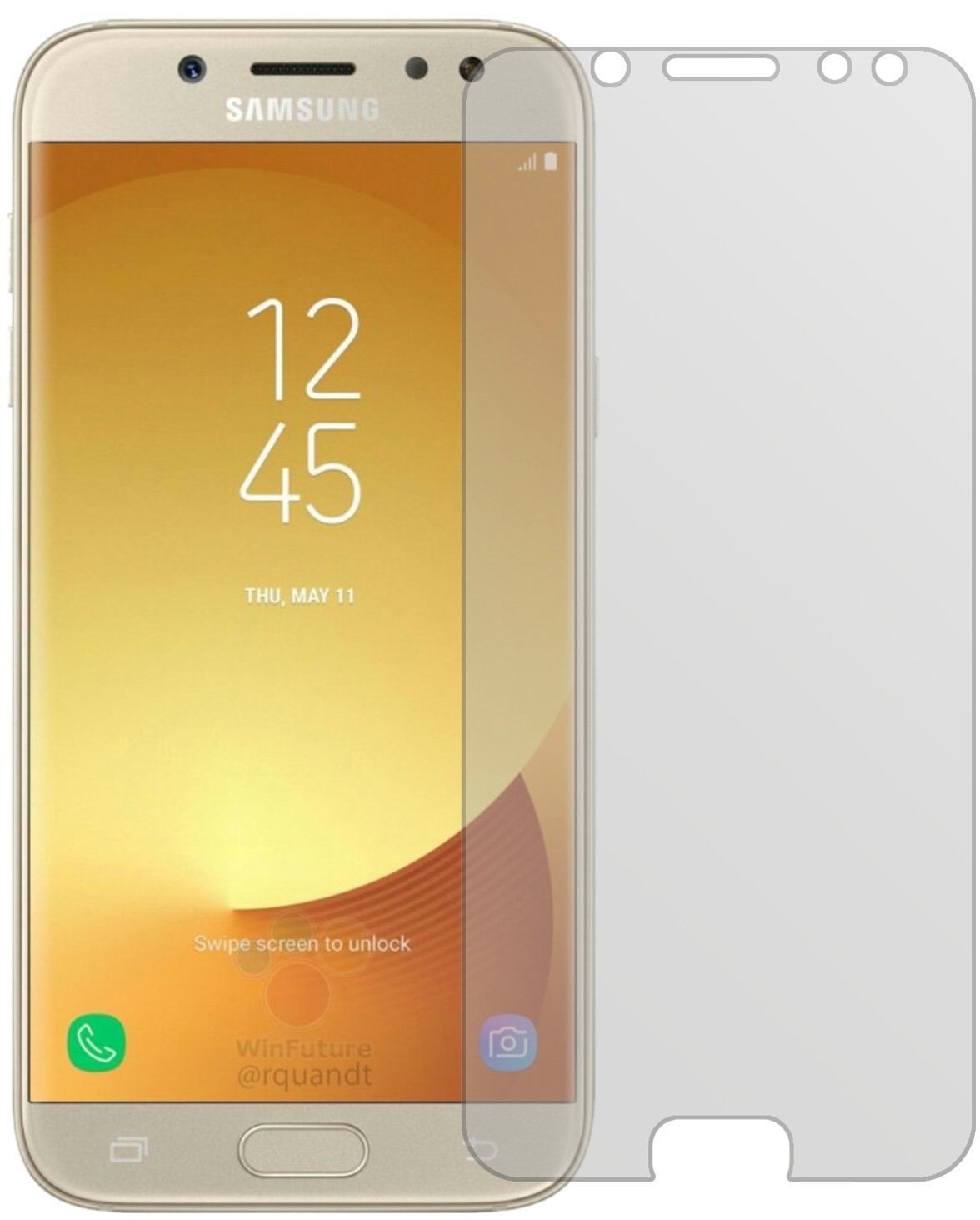 2x Schutzfolie matt für Samsung Galaxy J5 Pro (201 (2)