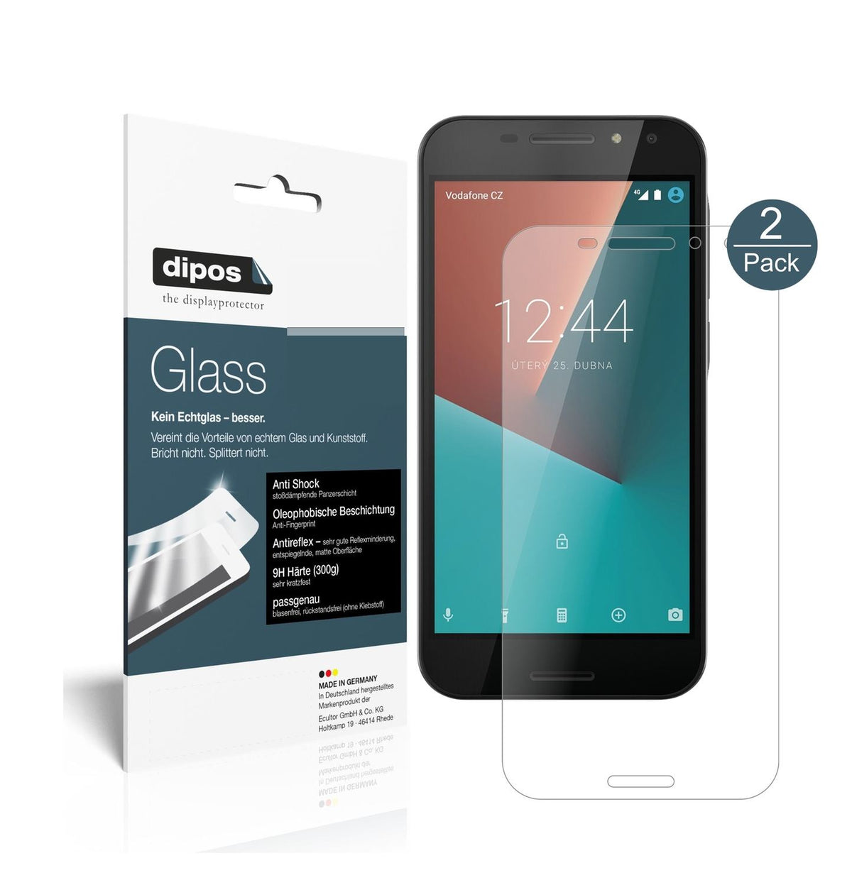 2x 9H Schutzfolie matt für Vodafone Smart N8 Panze (1)