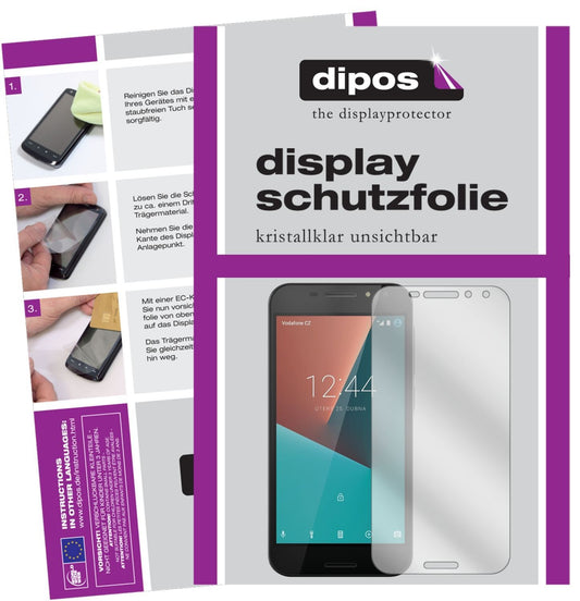 2x Schutzfolie klar für Vodafone Smart N8 Display- (1)