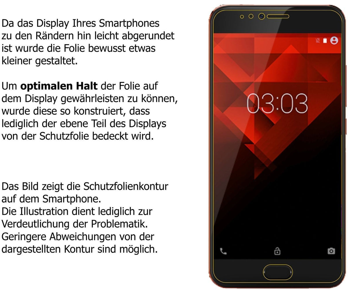 2x Schutzfolie klar für NOA Element H10LE Display- (5)