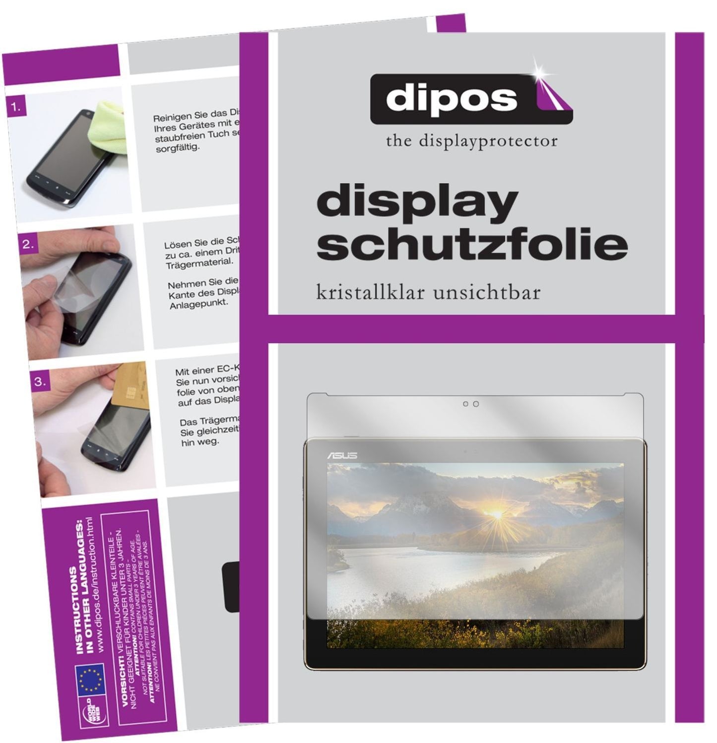 2x Schutzfolie klar für Asus ZenPad 10 (Z301 ML/MF (1)