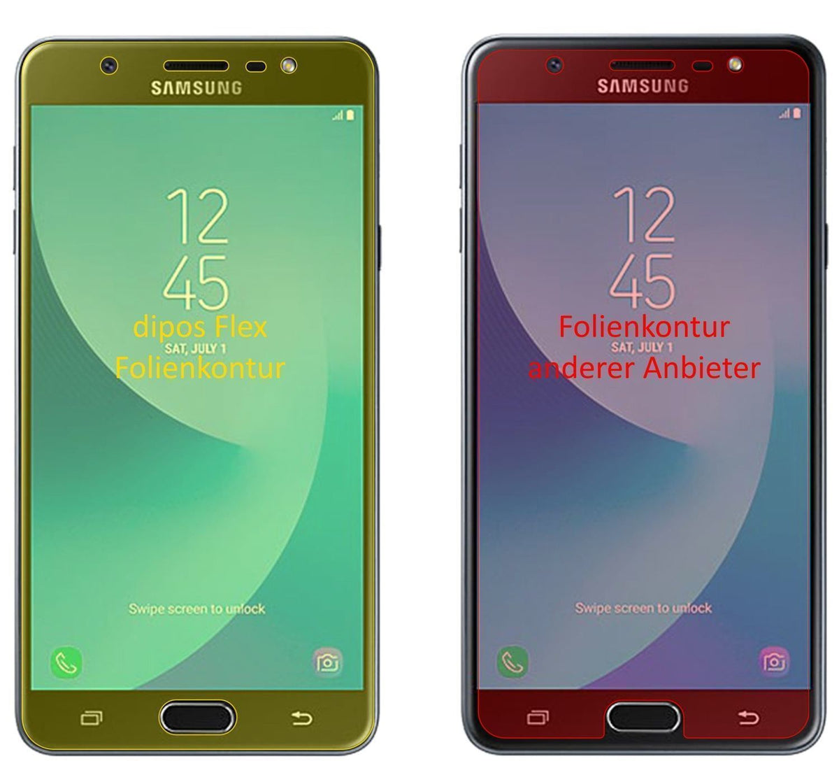 3x 3D Full Cover Schutzfolie für Samsung Galaxy J7 (2)