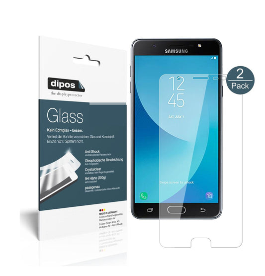 2x 9H Schutzfolie für Samsung Galaxy J7 Max Panzer (1)