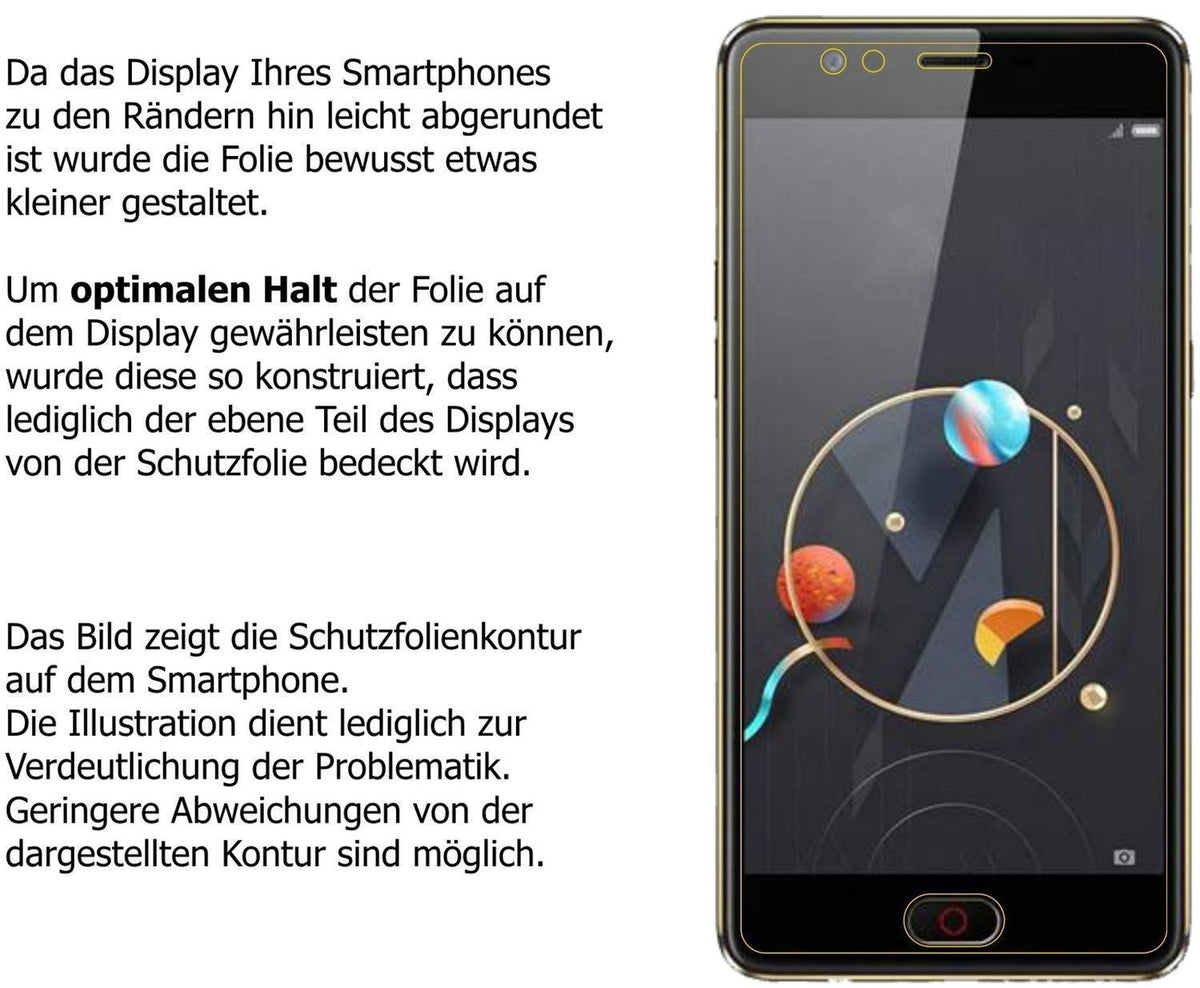 2x 9H Schutzfolie matt für Archos Diamond Alpha Pa (9)