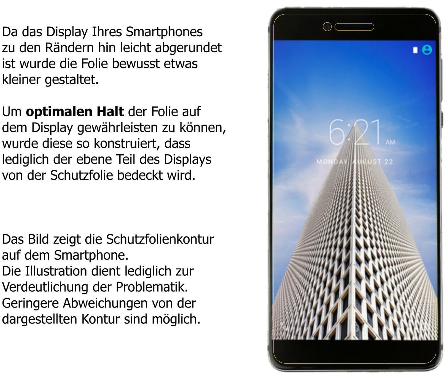 2x Schutzfolie klar für Vernee Mars Pro Display-Sc (5)