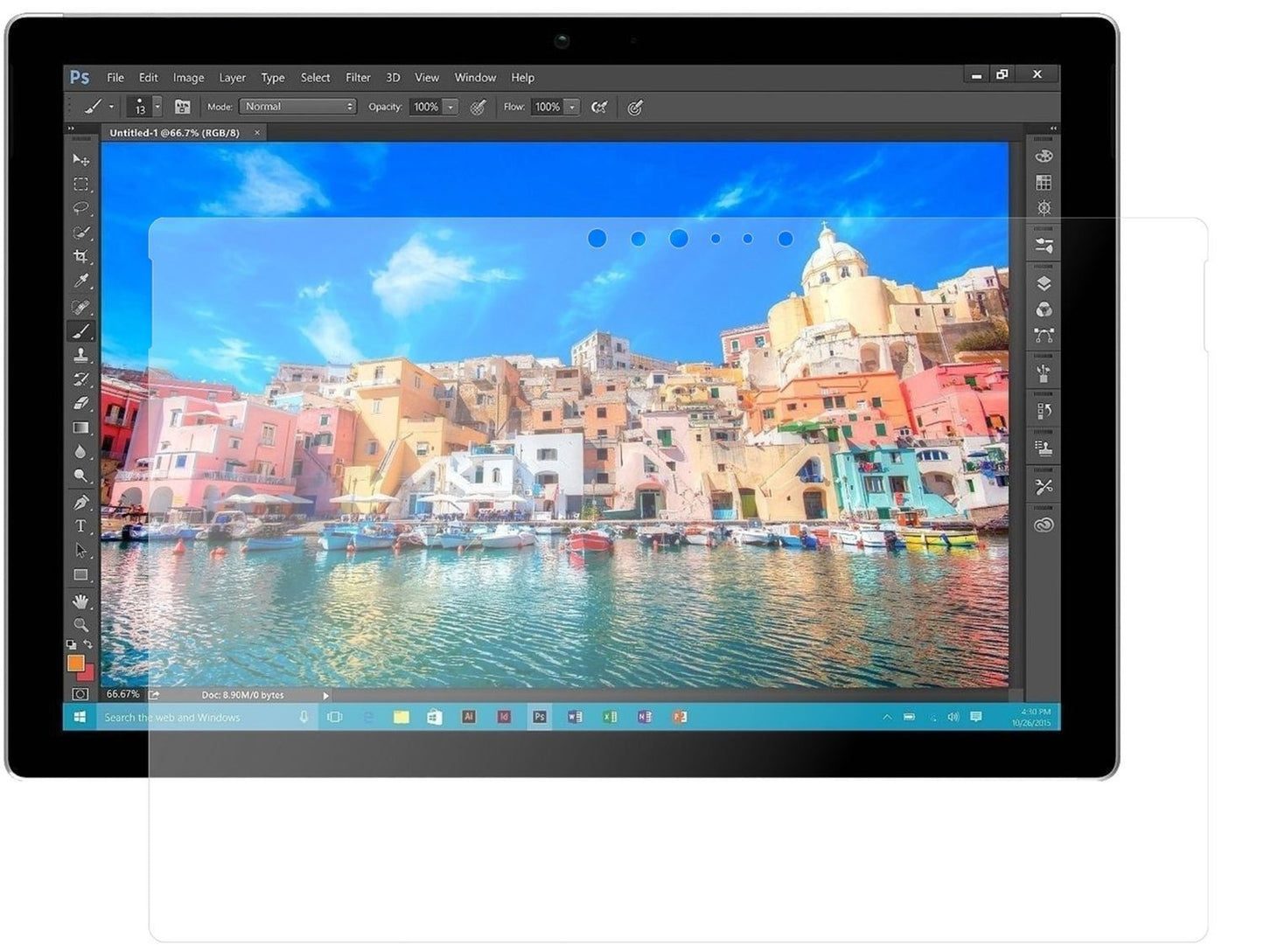 2x 9H Schutzfolie matt für Microsoft Surface Pro 4 (1)