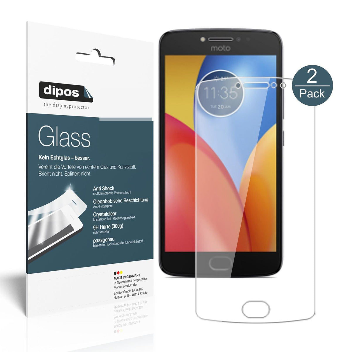 2x 9H Schutzfolie für Lenovo Moto E4 Plus Panzerfo (1)