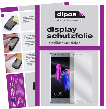 2x Schutzfolie klar für Huawei Honor 9 Display-Sch (1)