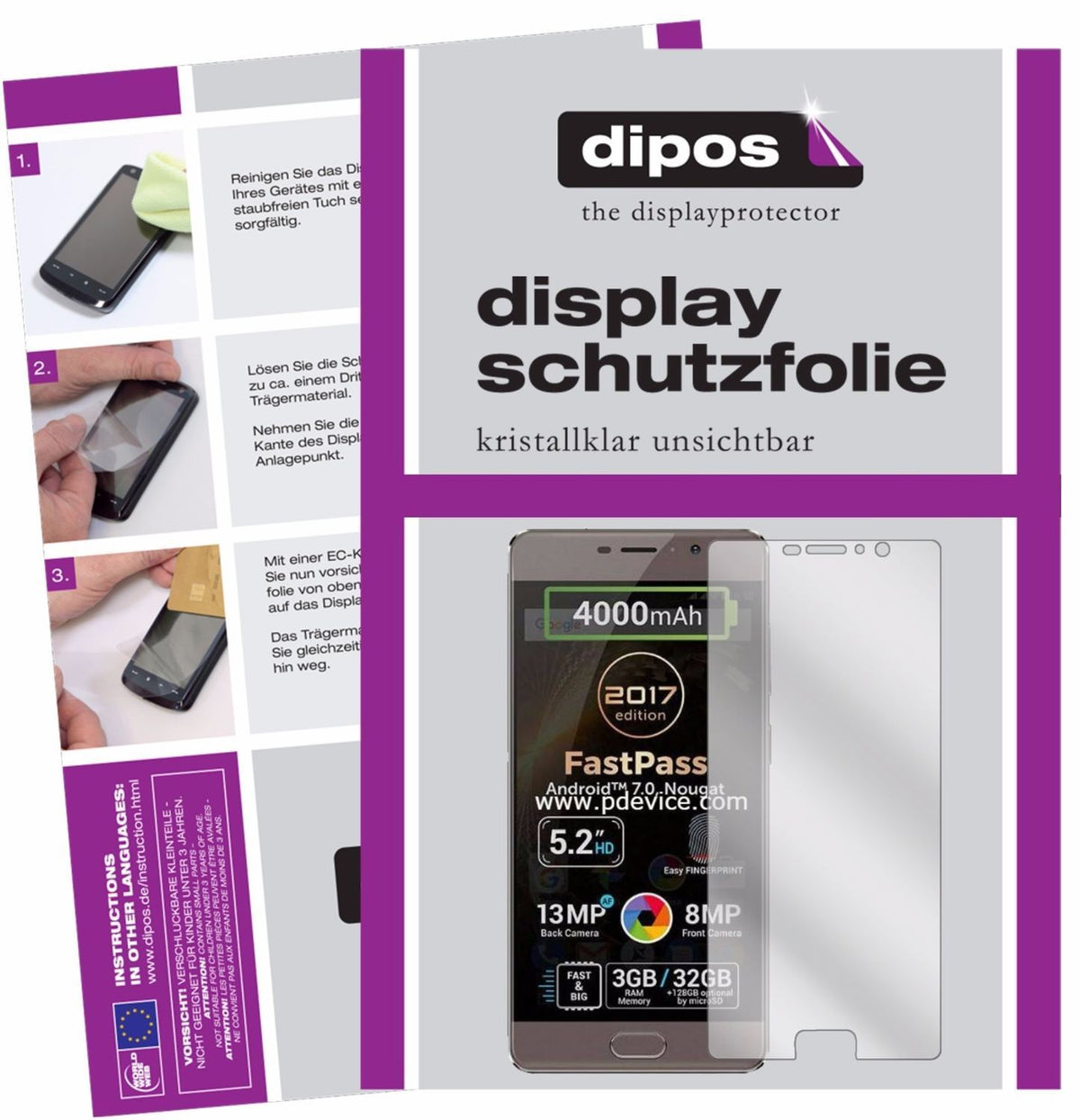 2x Schutzfolie klar für Allview P9 Energy Lite 201 (1)