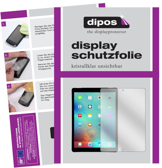 2x Schutzfolie klar für Apple iPad Pro 12,9 Zoll D (1)