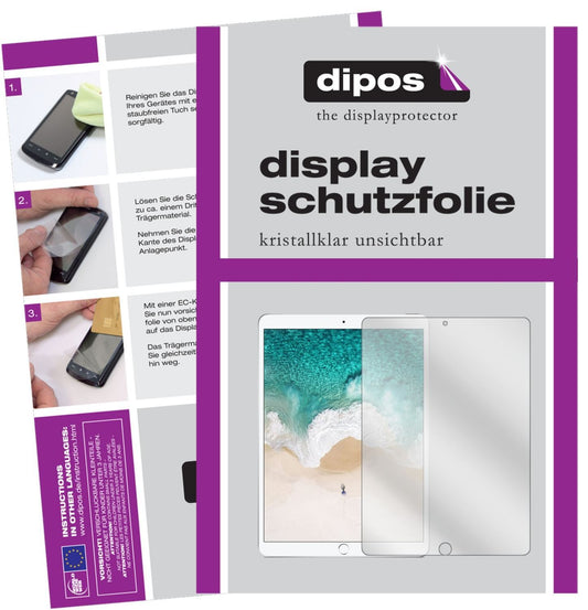2x Schutzfolie klar für Apple iPad Pro 10,5 Zoll D (1)