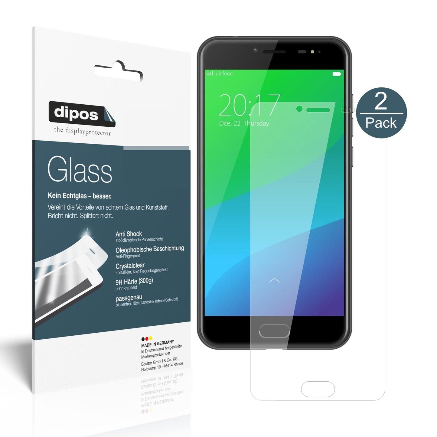 2x 9H Schutzfolie für Ulefone Gemini Pro Panzerfol (1)