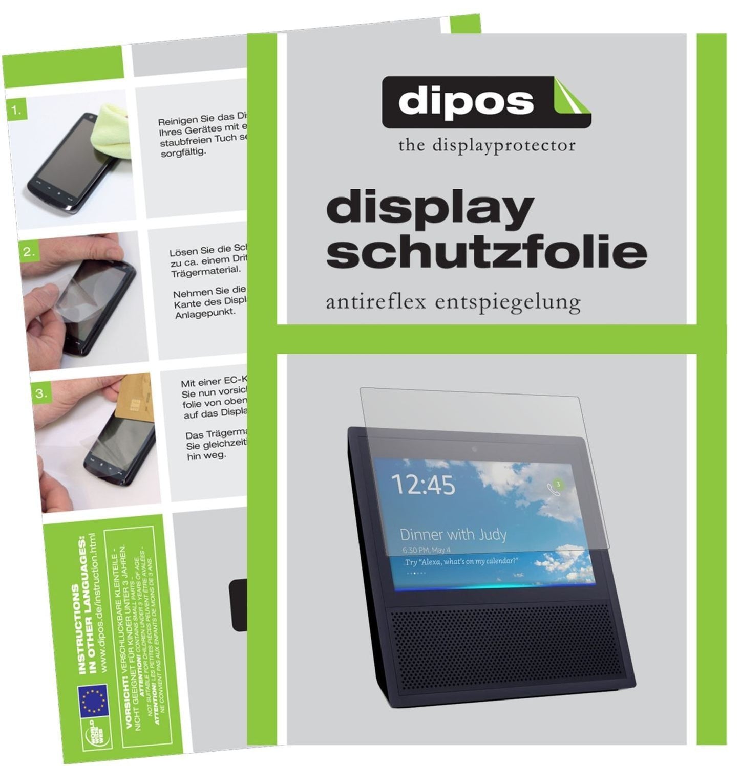 2x Schutzfolie matt für Amazon Echo Show Display-S (1)