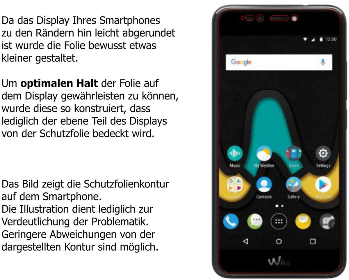 6x Schutzfolie matt für Wiko Upulse Lite Display-S (6)