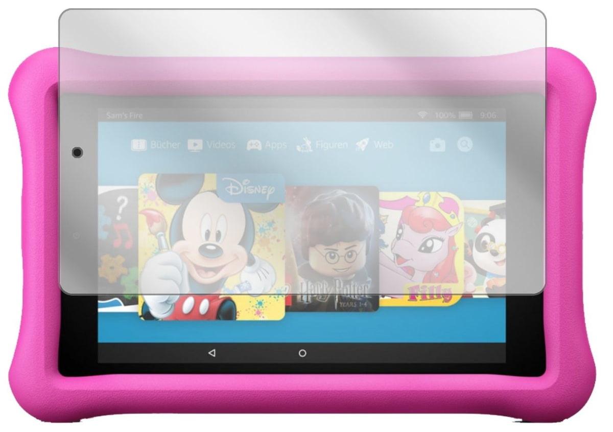 2x Schutzfolie klar für Amazon Fire 7 Kids Edition (2)