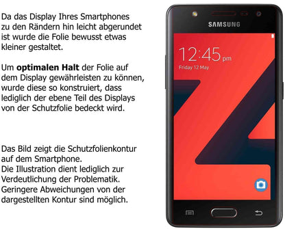 2x Schutzfolie matt für Samsung Z4 Display-Schutzf (6)