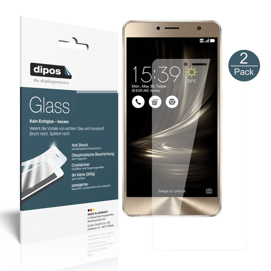 2x 9H Schutzfolie für Asus Zenfone 3 Deluxe ZS550K (1)