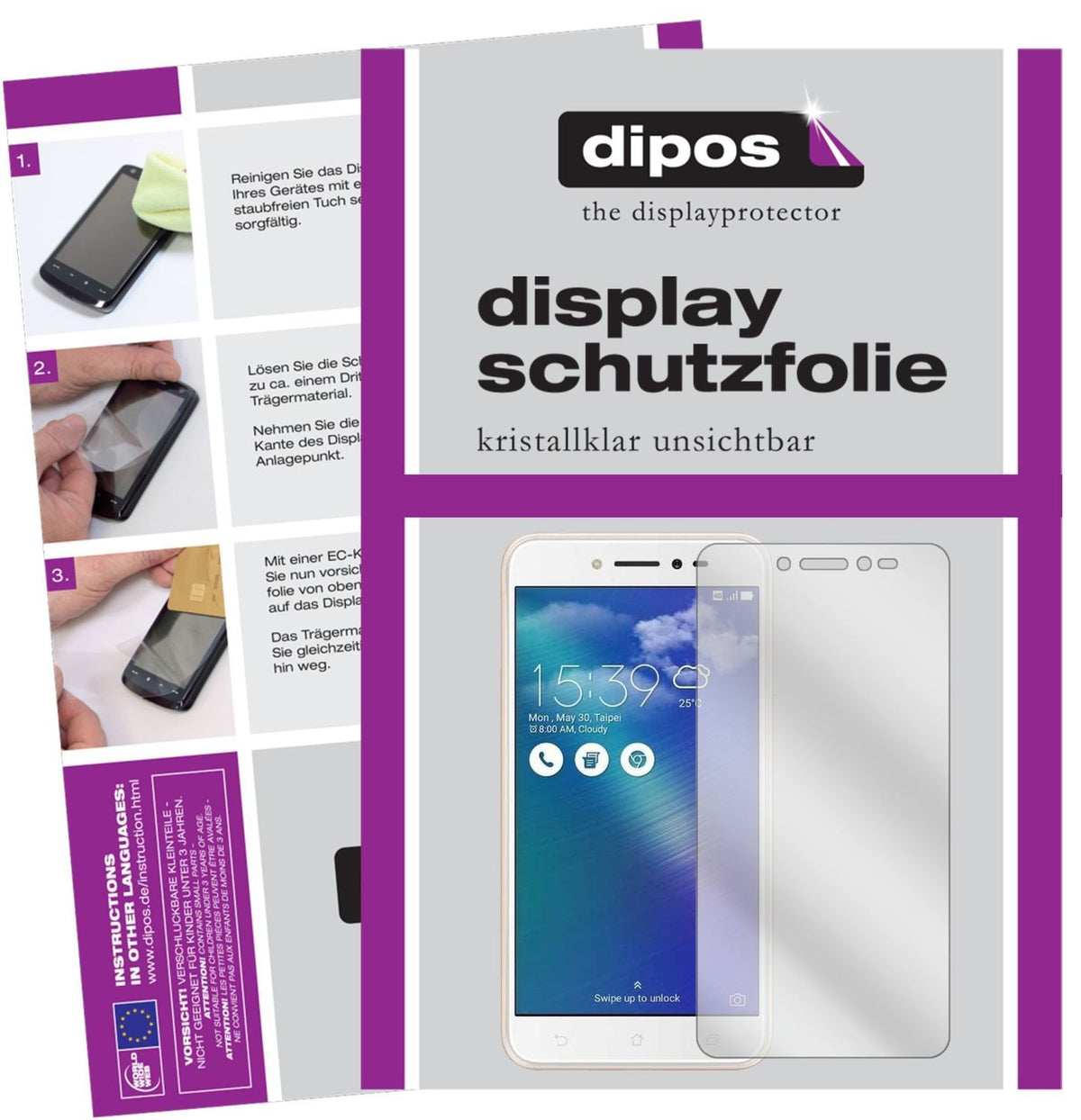 2x Schutzfolie klar für Asus ZenFone Live ZB501KL  (1)
