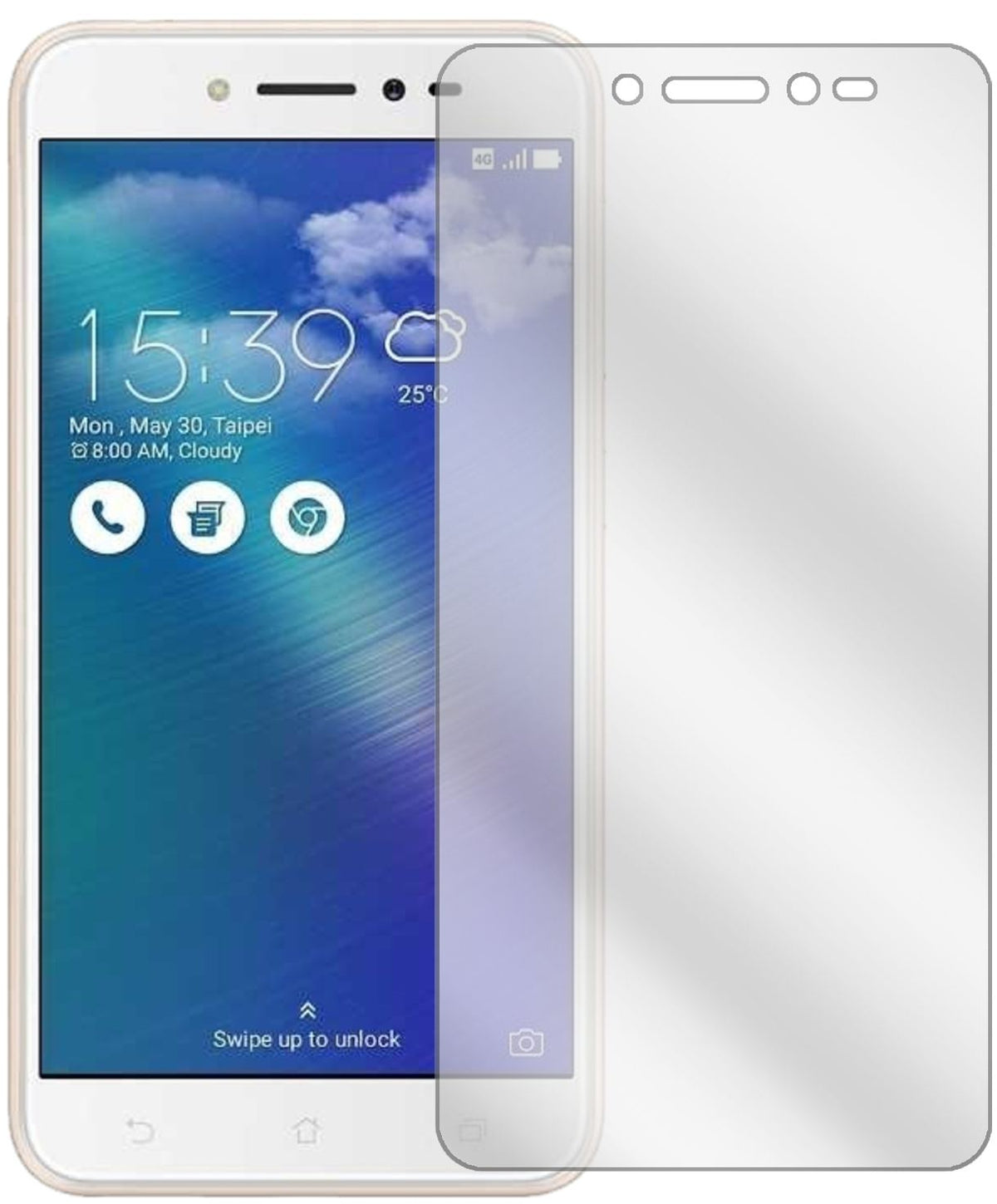 2x Schutzfolie klar für Asus ZenFone Live ZB501KL  (2)