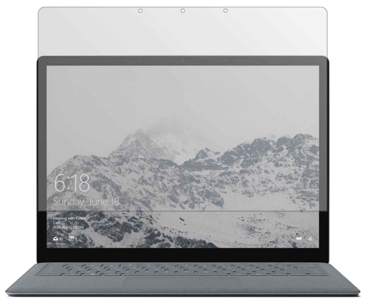 2x Schutzfolie matt für Microsoft Surface Laptop D (2)