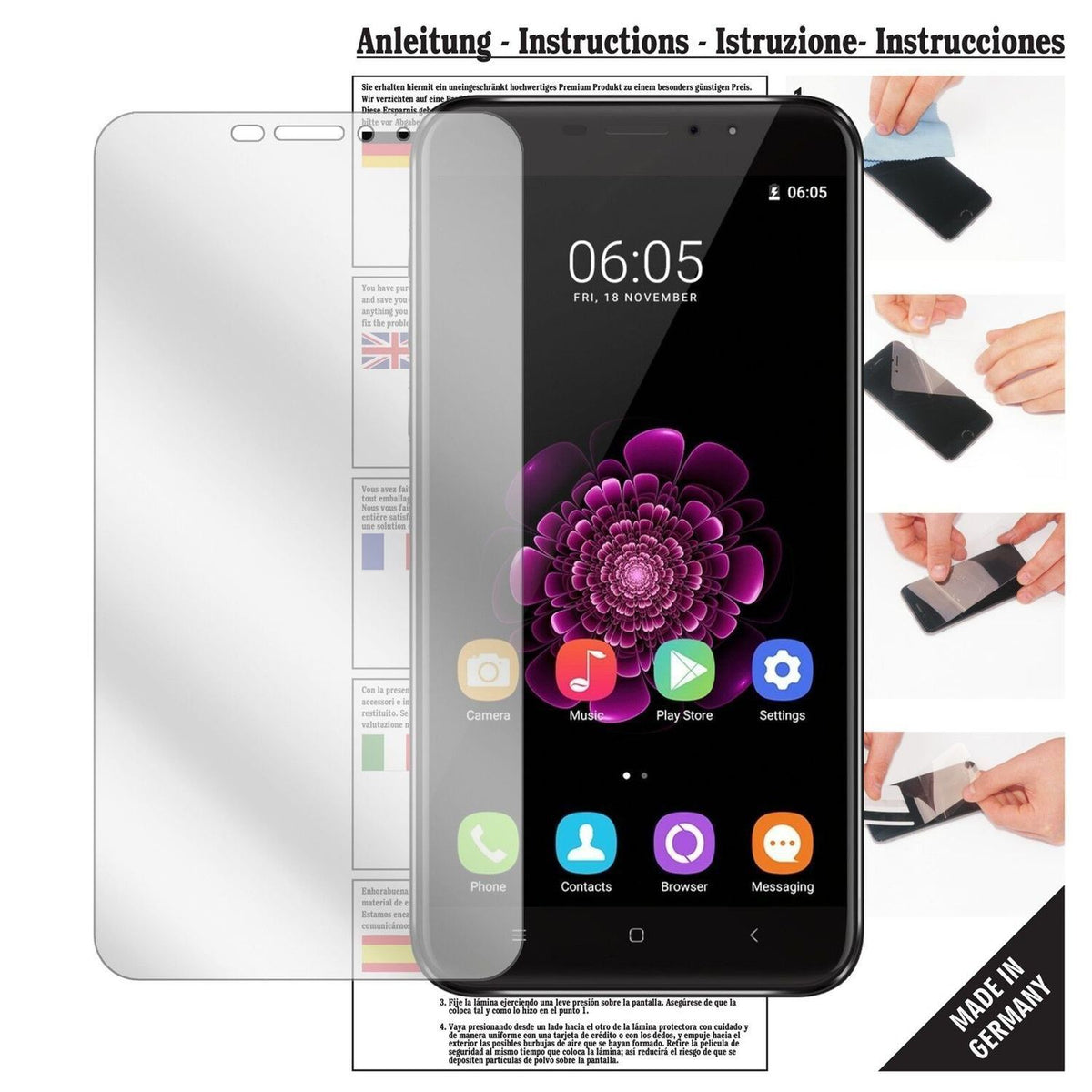 6x Schutzfolie klar für Oukitel U20 Plus Display-S (1)