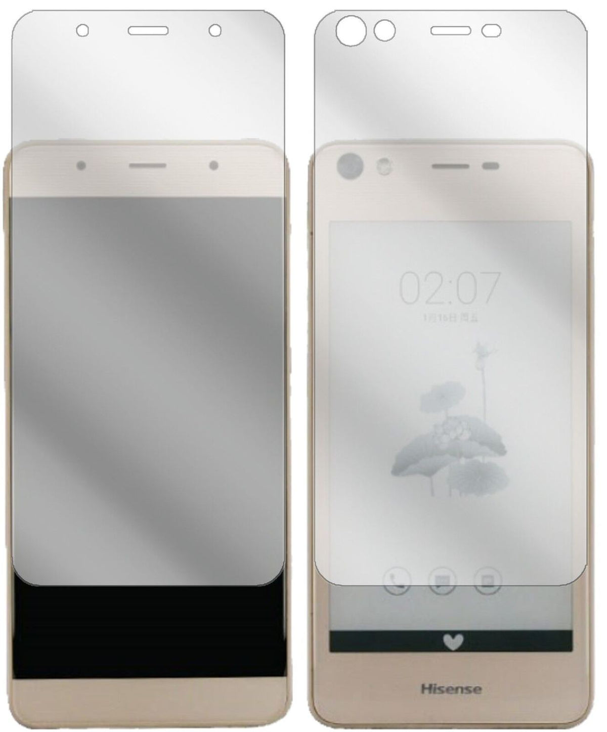 6x Schutzfolie klar für Hisense A2 Display-Schutzf (2)