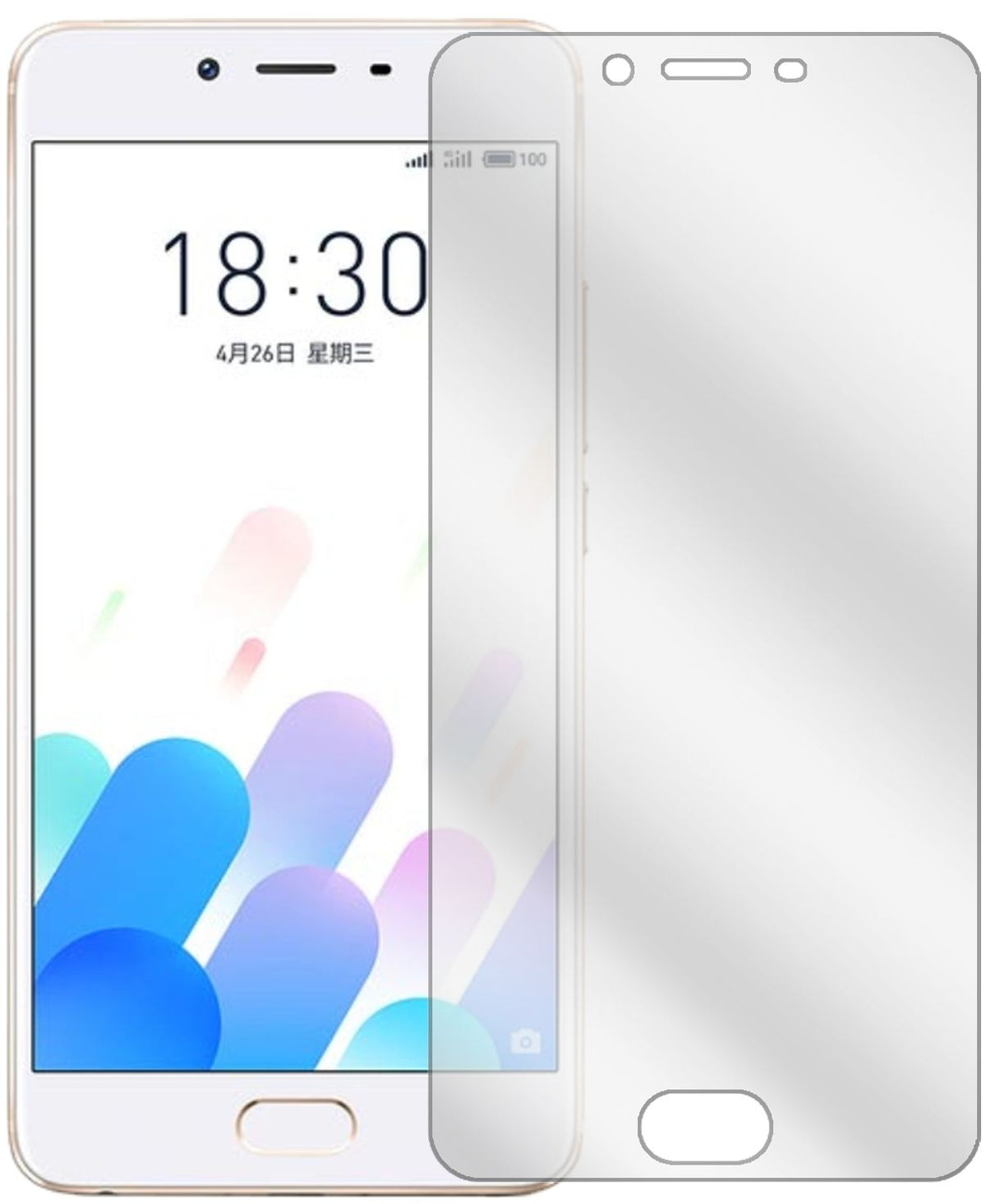 2x Schutzfolie klar für Meizu E2 Display-Schutzfol (2)