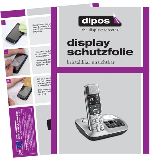 2x Schutzfolie klar für Gigaset E560A Plus Display (1)
