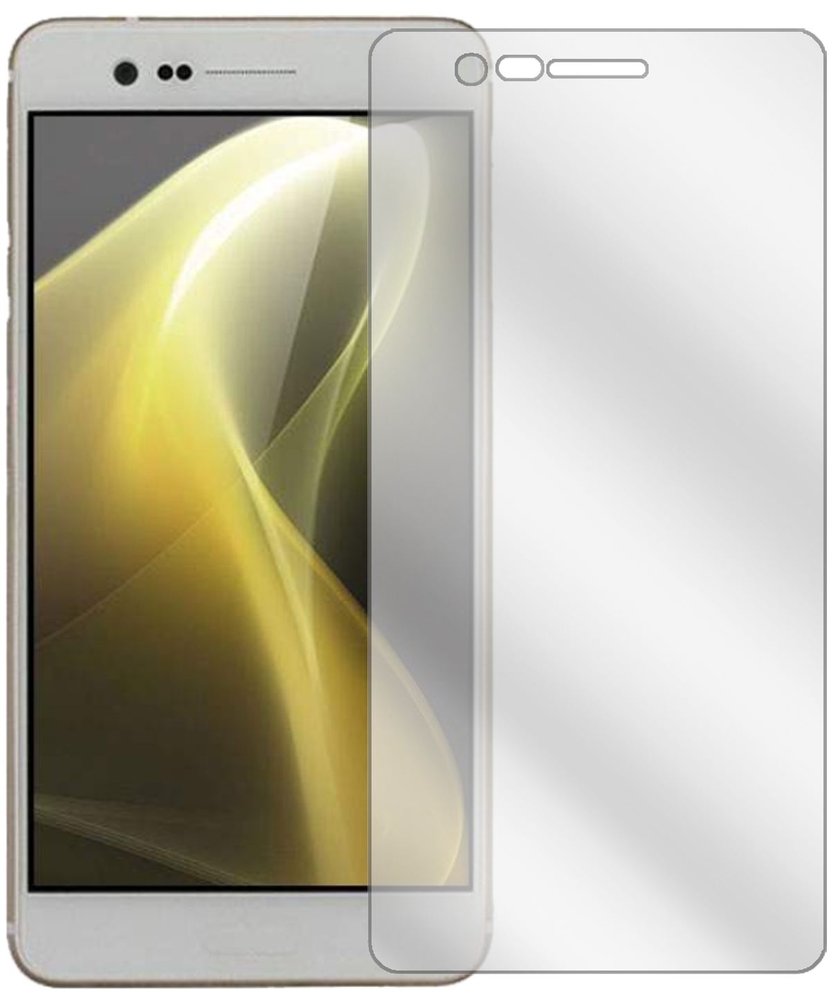 2x Schutzfolie klar für Sharp Z3 Display-Schutzfol (2)