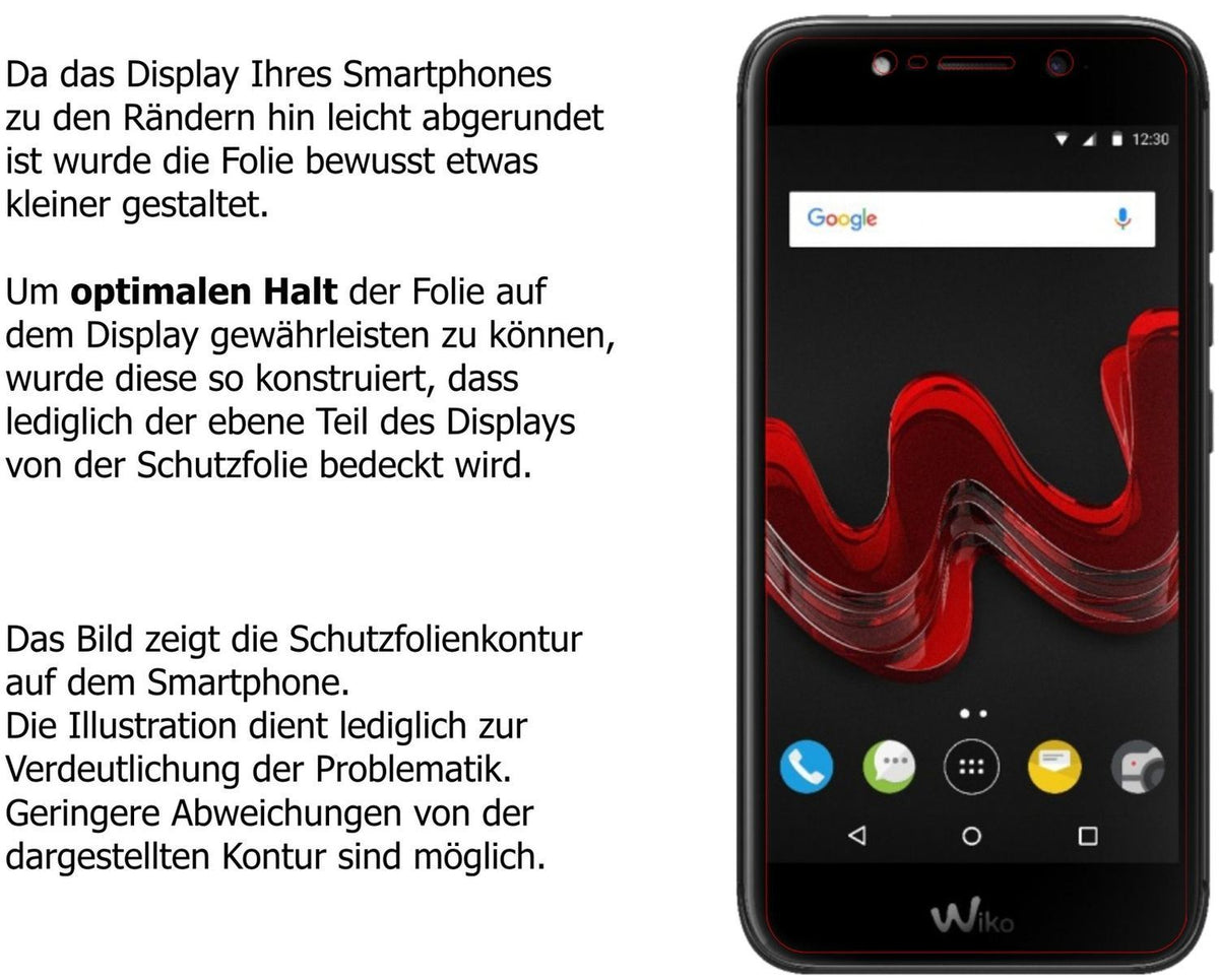 2x Schutzfolie matt für Wiko Wim Lite Display-Schu (6)