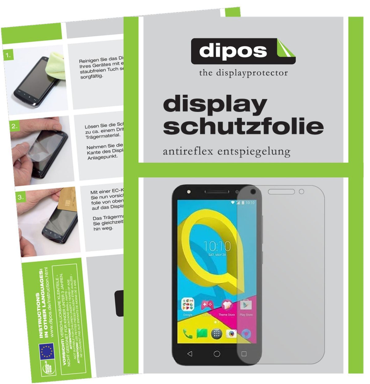 6x Schutzfolie matt für Alcatel U5 Display-Schutzf (1)