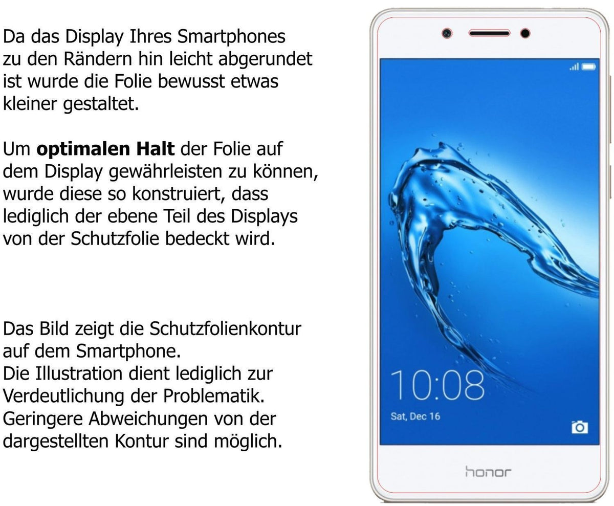 2x Schutzfolie klar für Huawei Honor 6C Display-Sc (5)