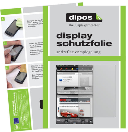 2x Schutzfolie matt für Tesla Model S Display Disp (1)