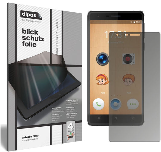 Blickschutzfolie für Oukitel K4000 Lite matt Schut (1)