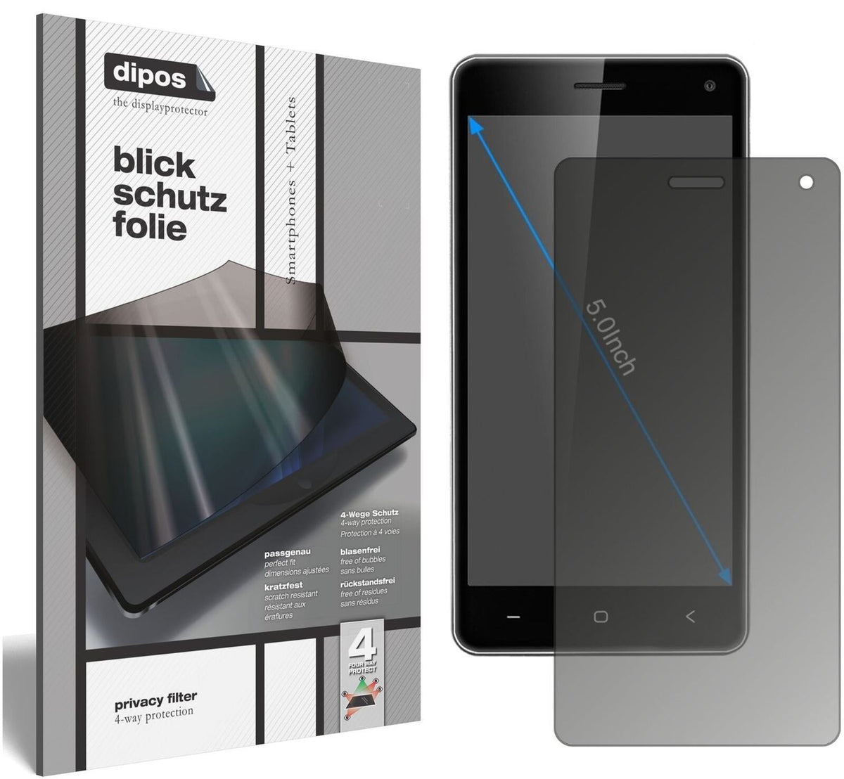 Blickschutzfolie für VKWORLD T5 matt Schutzfolie P (1)
